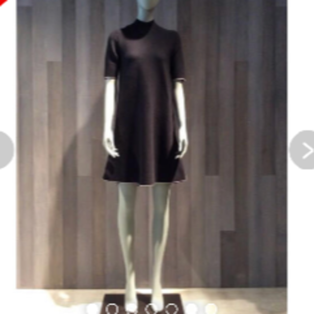 Theory - 美品　theory　ブラック　ワンピース　パイピング　バイカラー　ウール