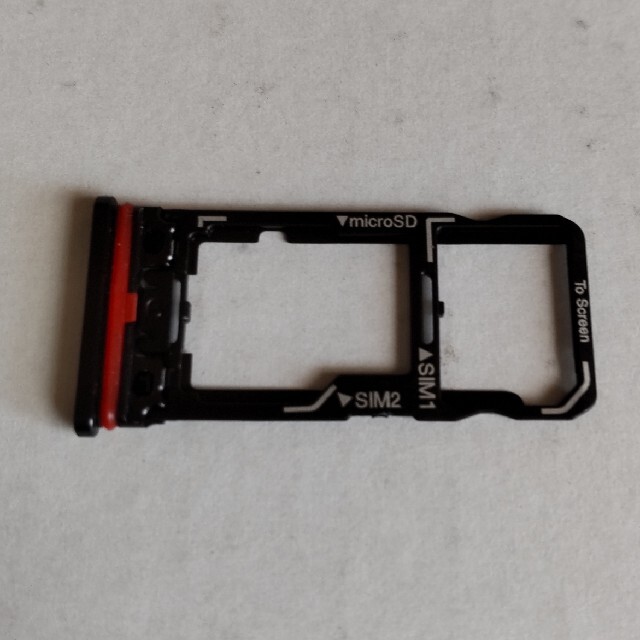 AQUOS SIMトレー SIMトレイ ブラック スマホ/家電/カメラのスマートフォン/携帯電話(その他)の商品写真