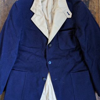 レア★ ビンテージ タキシード サック コート シャツ JKT シュー フィッシ