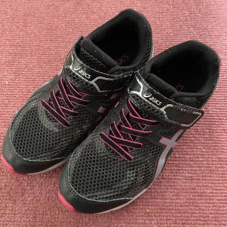 アシックス(asics)のasics  黒スニーカー21.5cm(スニーカー)