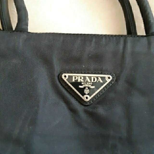 PRADA - PRADA プラダ 黒 ナイロントート トートバッグ ハンドバッグの ...