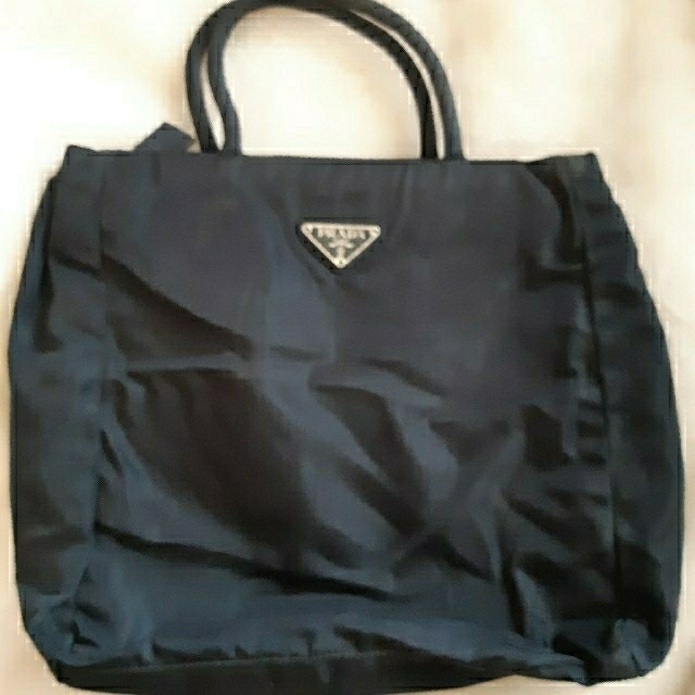 PRADA - PRADA プラダ 黒 ナイロントート トートバッグ ハンドバッグの
