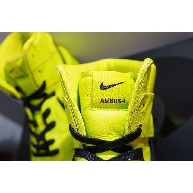 AMBUSH(アンブッシュ)の21SS NIKE × AMBUSH ダンク ハイ スニーカー ライム107M▲ メンズの靴/シューズ(スニーカー)の商品写真