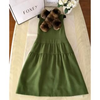 フォクシー(FOXEY)のあんこ様　ご専用　フォクシー　foxey Dress Tiered ワンピース(ひざ丈ワンピース)