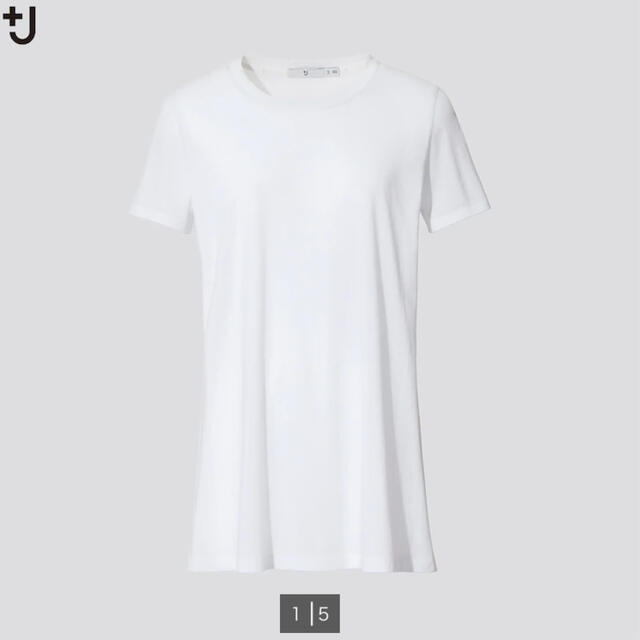 UNIQLO(ユニクロ)の美品　＋J スーピマコットンクルーネックT レディースのトップス(Tシャツ(半袖/袖なし))の商品写真