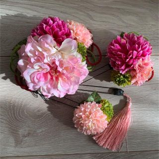 🌸花飾り　4点セット(その他)