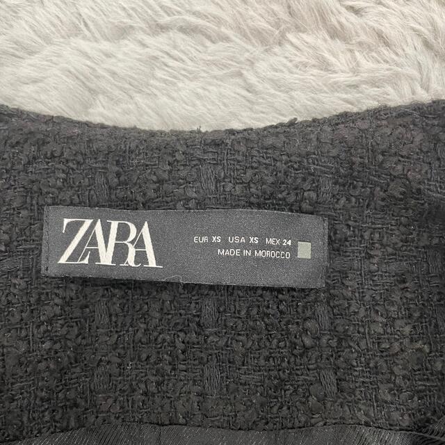 ZARA(ザラ)のZARA ツイードジャケット レディースのジャケット/アウター(ノーカラージャケット)の商品写真