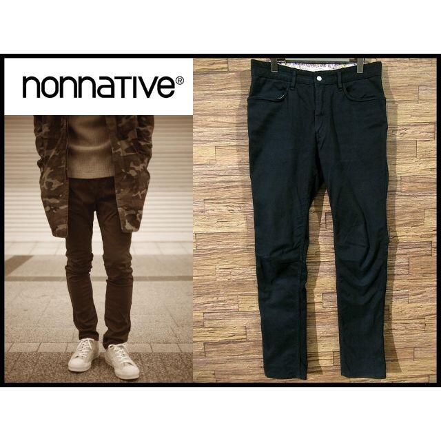 nonnative(ノンネイティブ)のYO様専用　ノンネイティブ 17AW カツラギ ストレッチ パンツ 紺 L メンズのパンツ(その他)の商品写真