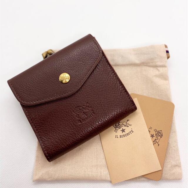 パステルオリーブ 【レア&美品】IL BISONTE× LIBERTY 2つ折り財布