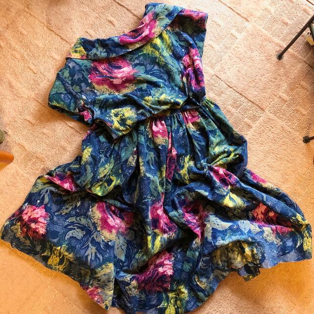 1980s flower dress