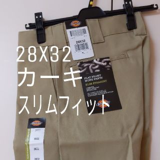 ディッキーズ(Dickies)の新品 28x32 KH スリムフィット ワークパンツ ディッキーズ カーキ(ワークパンツ/カーゴパンツ)