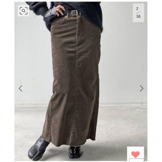 アパルトモンドゥーズィエムクラス(L'Appartement DEUXIEME CLASSE)のREMI RELIEF/レミレリーフ　Corduroy Long Skirt (ロングスカート)