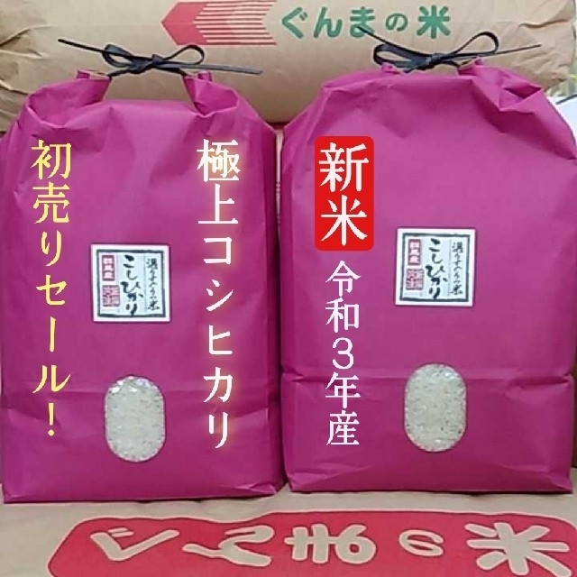 食品/飲料/酒初売りセール！極上コシヒカリ！玄米or精米or無洗米！20！