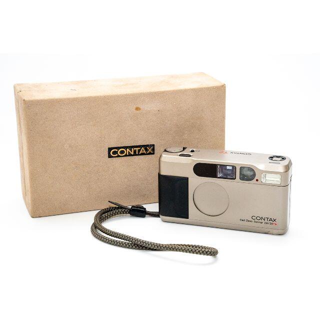 コンパクトフィルムカメラ CONTAX T2 箱・ストラップ付 作例有 コンパクトフィルムカメラ CONTAX T2 箱・ストラップ付 作例有