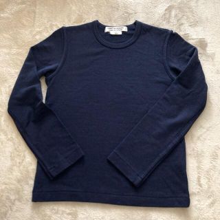 コムデギャルソン(COMME des GARCONS)のコムデギャルソン  ニット　ネイビー　XS カットソー　クルーネック(ニット/セーター)