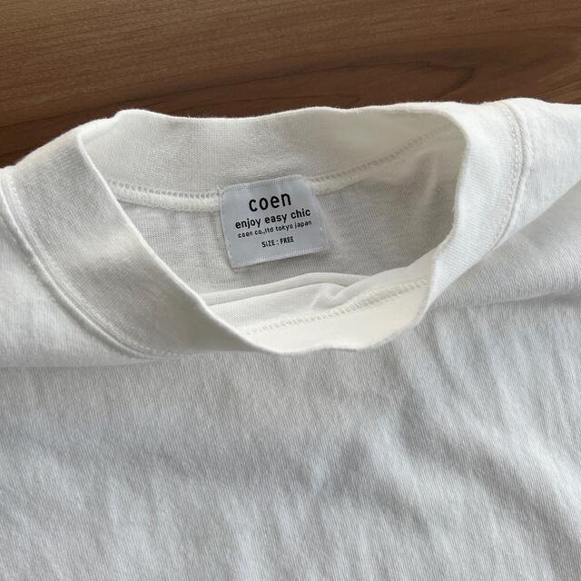 coen(コーエン)のcoen リピT  USAコットン ハイネックTシャツ レディースのトップス(Tシャツ(半袖/袖なし))の商品写真
