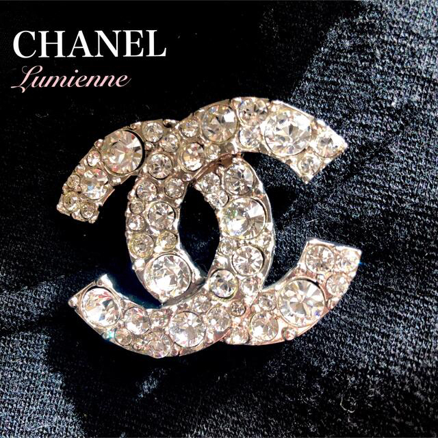 美品♡ CHANEL チェーンCCブローチ ラインストーン