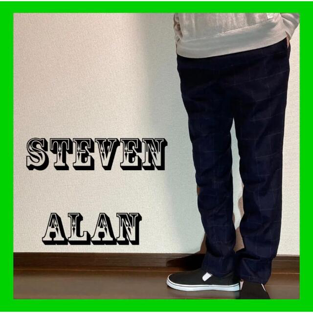 steven alan スティーブンアラン　ウールスラックス　ネイビー　M