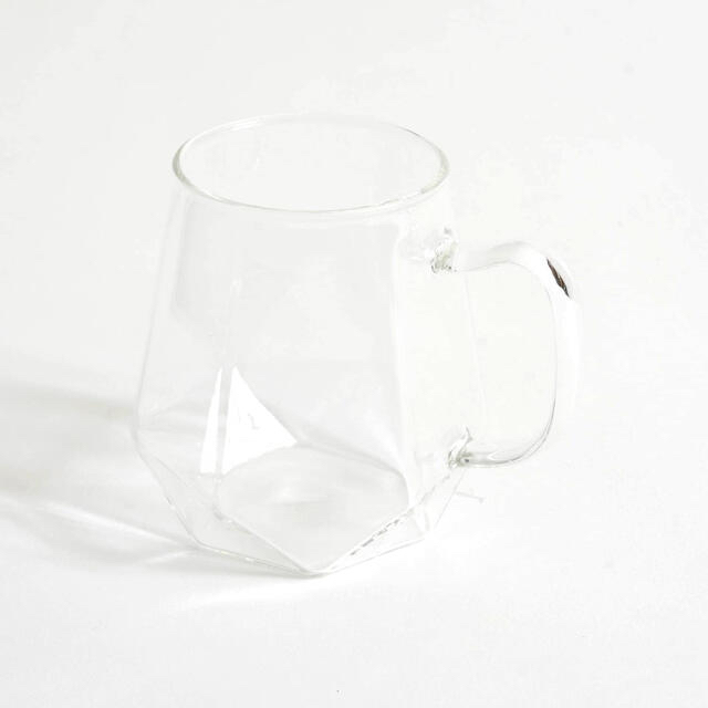 3COINS(スリーコインズ)の耐熱ガラスマグ　3個　スリーコインズ　耐熱　ガラス　コップ インテリア/住まい/日用品のキッチン/食器(グラス/カップ)の商品写真