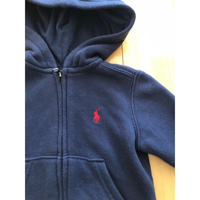 Ralph Lauren(ラルフローレン)のRalph Lauren ラルフローレンベビー　パーカー（ネイビー）　70 キッズ/ベビー/マタニティのベビー服(~85cm)(トレーナー)の商品写真