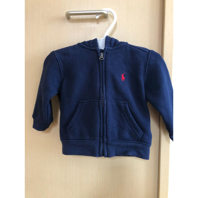 Ralph Lauren(ラルフローレン)のRalph Lauren ラルフローレンベビー　パーカー（ネイビー）　70 キッズ/ベビー/マタニティのベビー服(~85cm)(トレーナー)の商品写真