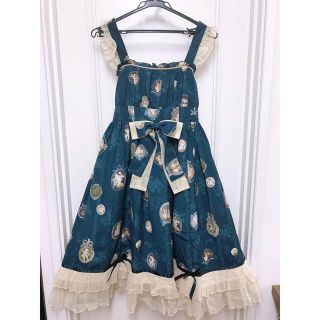 メタモルフォーゼタンドゥフィーユ(metamorphose temps de fille)の★メタモルフォーゼ Vintage Cameoミディアム JSK★カメオ ロング(ロングワンピース/マキシワンピース)