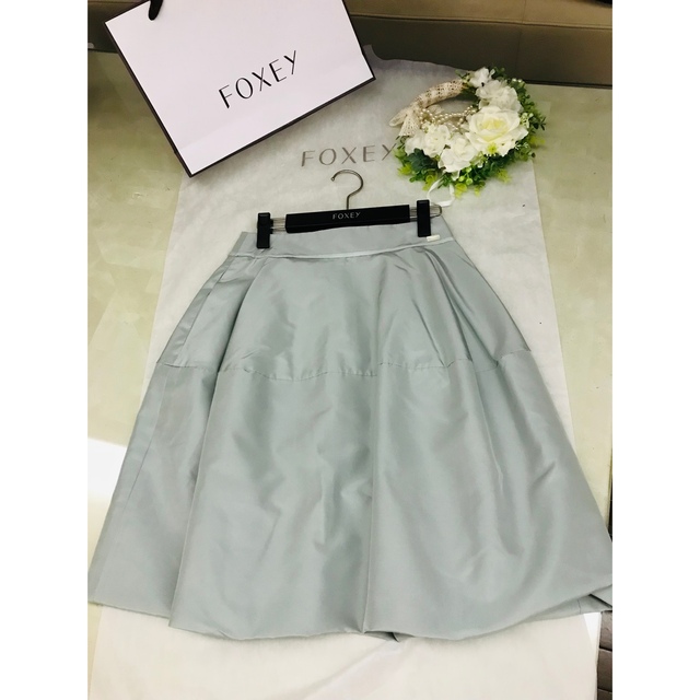 冬の華 FOXEY バルーン スカート シルク レディマカロン38