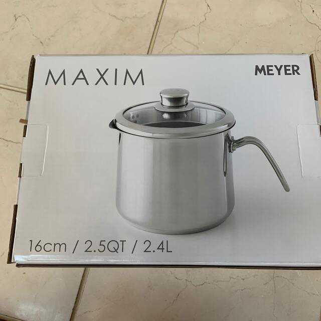 MEYER(マイヤー)のMEYER  MAXIM  16cm2.4ℓ インテリア/住まい/日用品のキッチン/食器(鍋/フライパン)の商品写真