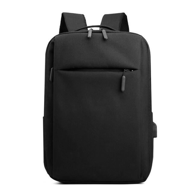 新品　大容量　ビジネスバッグ　リュック　男女兼用　USBポート　ハブ付　ブラック メンズのバッグ(ビジネスバッグ)の商品写真