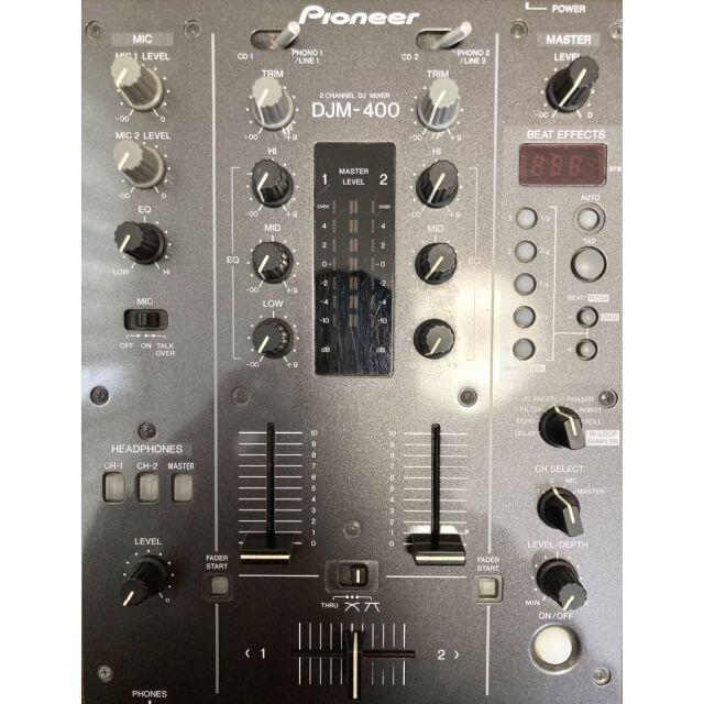 Pioneer(パイオニア)の06年製 DJM-400 本体 電源 赤白ケーブル 説明書DJ ミキサー 楽器のDJ機器(DJミキサー)の商品写真