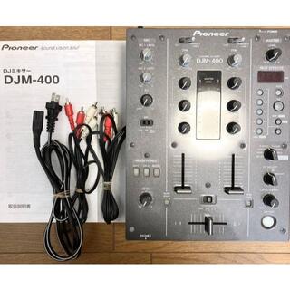 パイオニア(Pioneer)の06年製 DJM-400 本体 電源 赤白ケーブル 説明書DJ ミキサー(DJミキサー)