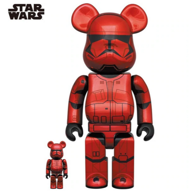 その他 MEDICOM TOY - BE@RBRICK SITH TROOPER CHROME 100 & 400
