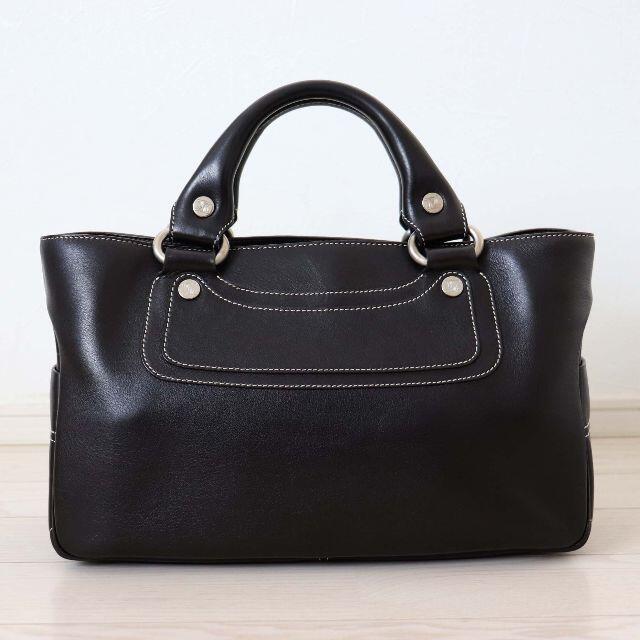 CELINE - CELINE セリーヌ レザー ブギー ハンド トート バッグ ブラウン