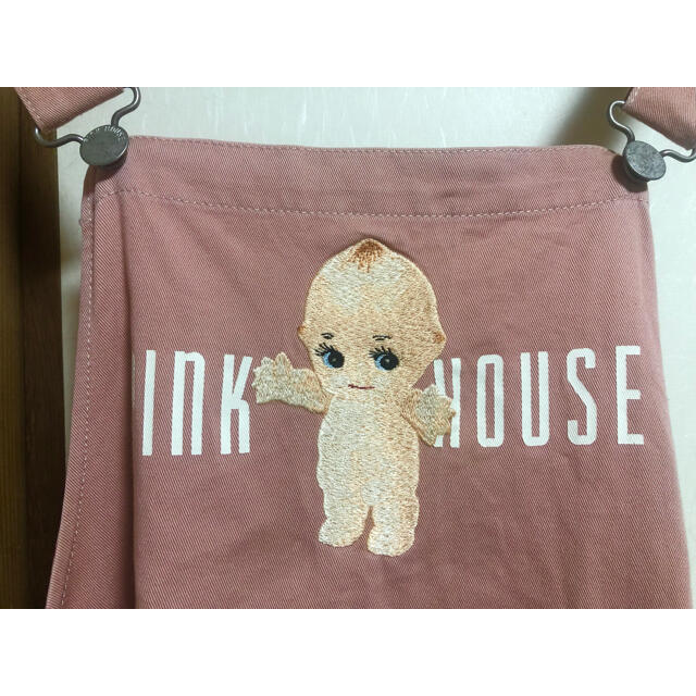 ピンクハウス　pinkhouse 刺繍キューピット　エプロン　ピンク 1