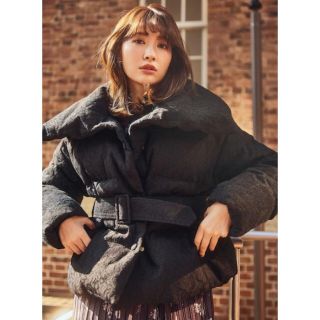 herlipto🖤Lace Shell Belted Down Jacketの通販 by カナデナル|ラクマ