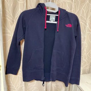 ザノースフェイス(THE NORTH FACE)のザノースフェイス　裏起毛　ジップパーカー　紺色　M(パーカー)