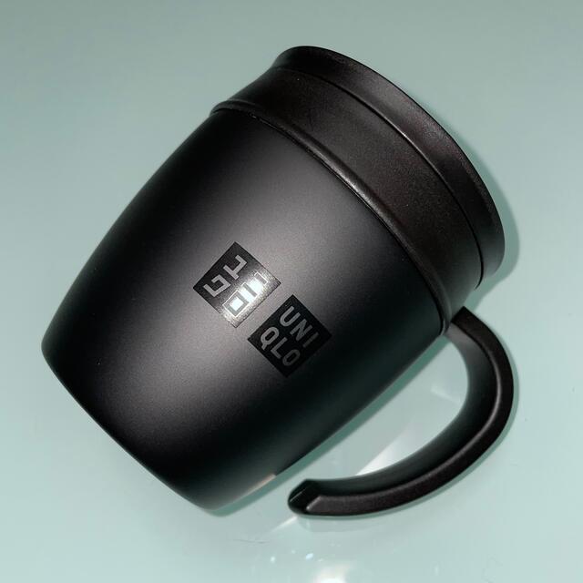 UNIQLO(ユニクロ)のUNIQLO 非売品 ステンレス製マグカップ 黒 インテリア/住まい/日用品のキッチン/食器(タンブラー)の商品写真