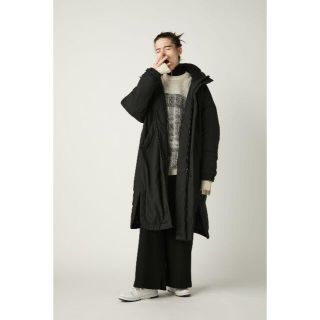 UN3D. アンスリード MELTON HOOD COAT ダークミックス38