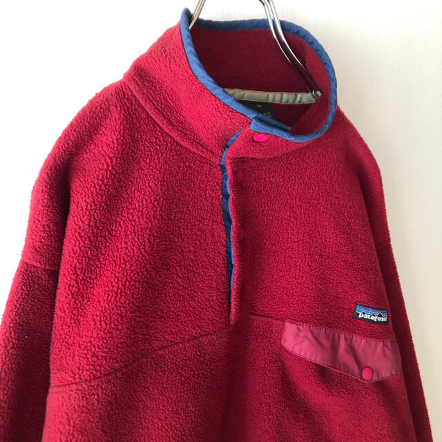 【人気】patagonia シンチラフリース スナップt 2006年製 ボルドー