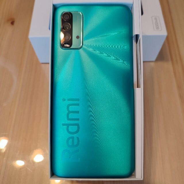 【超美品】Xiaomi　Redmi 9T／Ocean Green　64GB スマホ/家電/カメラのスマートフォン/携帯電話(スマートフォン本体)の商品写真