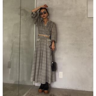 アメリヴィンテージ(Ameri VINTAGE)の【ピーナッツ様専用】check retro slender dress(ロングワンピース/マキシワンピース)
