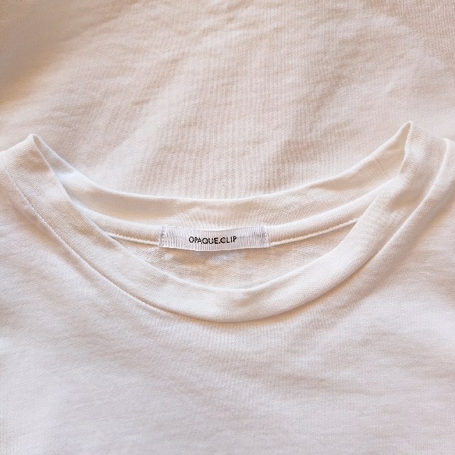 OPAQUE.CLIP(オペークドットクリップ)のOPAQUE.CLIP  Tシャツ  レディース   ホワイト レディースのトップス(Tシャツ(半袖/袖なし))の商品写真