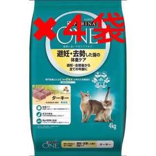 4kg✖︎4袋　ピュリナ ワン キャットフード 避妊・去勢　ターキー(ペットフード)