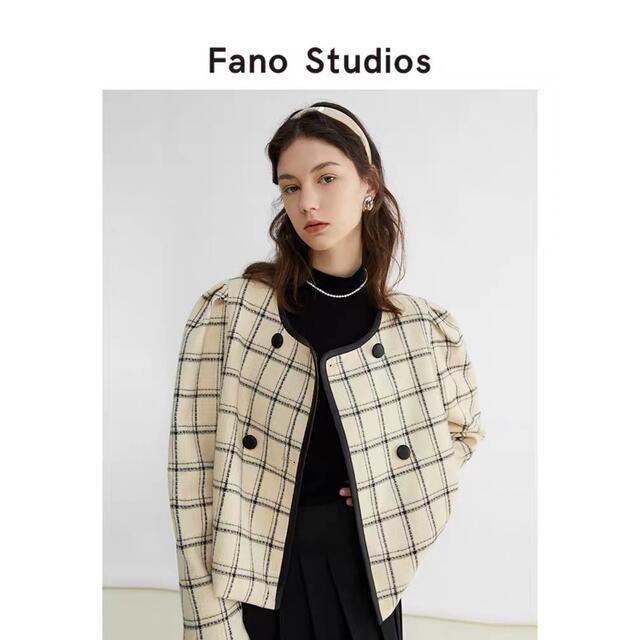 Fano Studios フェミニンチェックジャケット