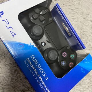 プレイステーション4(PlayStation4)のPS4コントローラー　DUALSHOCKブラック　純正品(ゲーム)