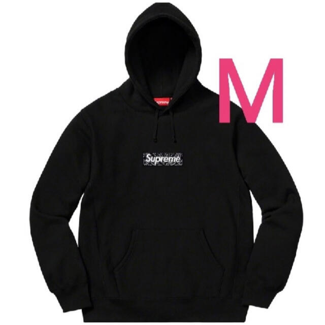 Supreme バンダナボックスロゴパーカー 黒 【希望者のみラッピング無料