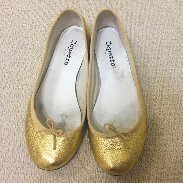 repetto(レペット)の【ふら様専用】レペット 38 イエローゴールド レディースの靴/シューズ(バレエシューズ)の商品写真