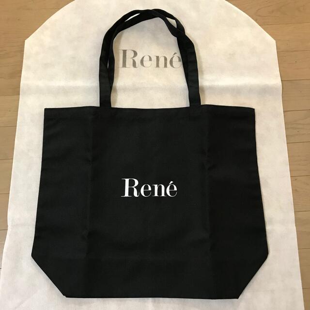 René(ルネ)のReneルネ★キャンバス生地 トートバッグ★ブラック★未使用 レディースのバッグ(トートバッグ)の商品写真