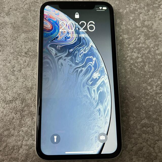 動作確認済】Apple iPhone XR 128GB SIMフリーホワイト