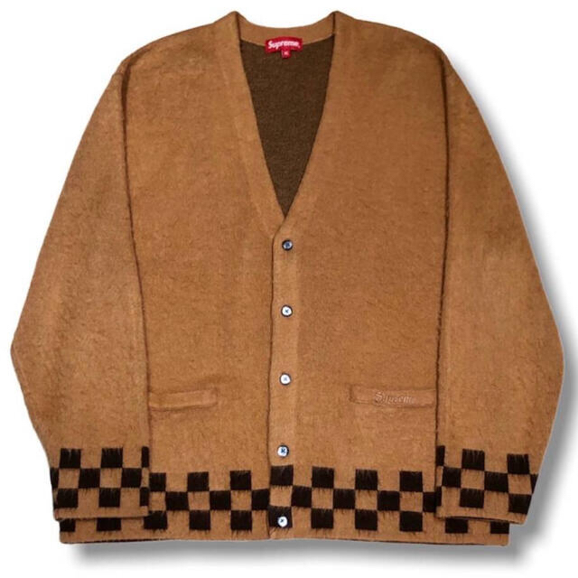 Supreme Brushed Checkerboard Cardigan L